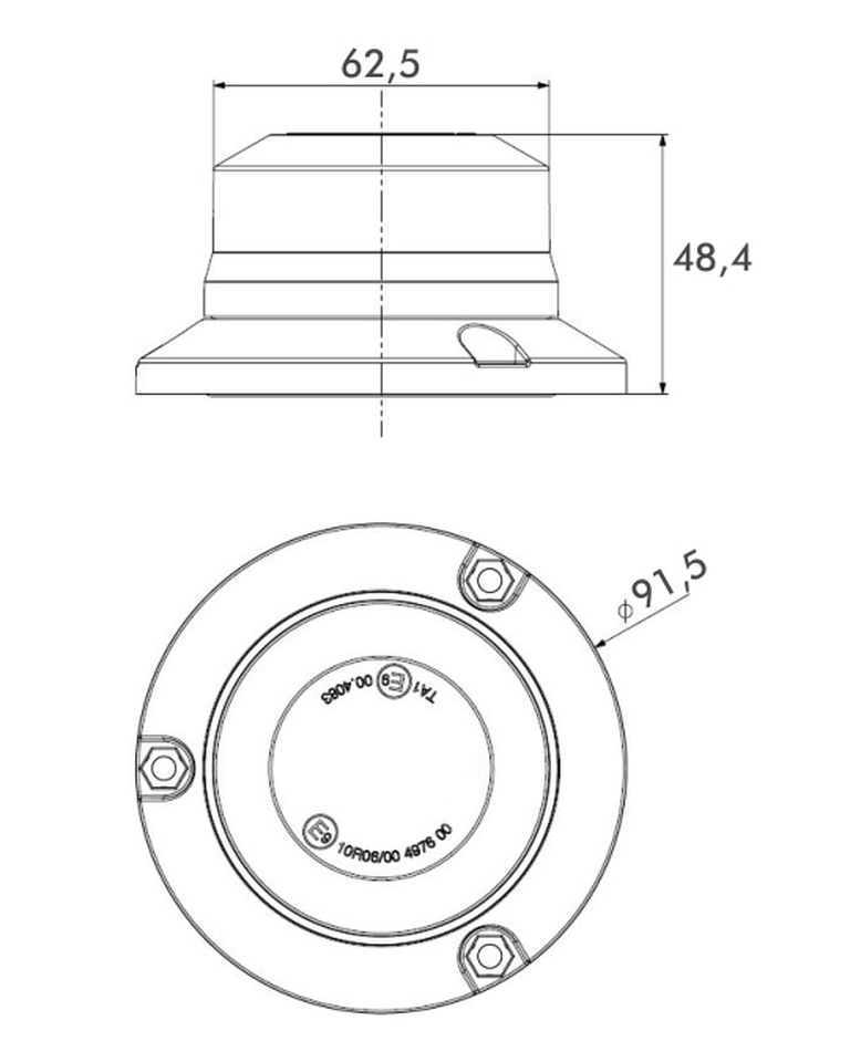 LED Blitzleuchte PRO-MICRO-FLASH (1)  12/24V