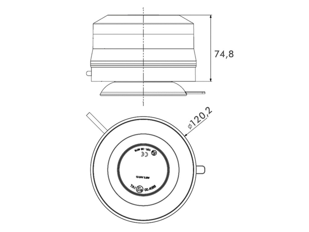 LED Blitzleuchte PRO-MICRO-FLASH II 12/24V