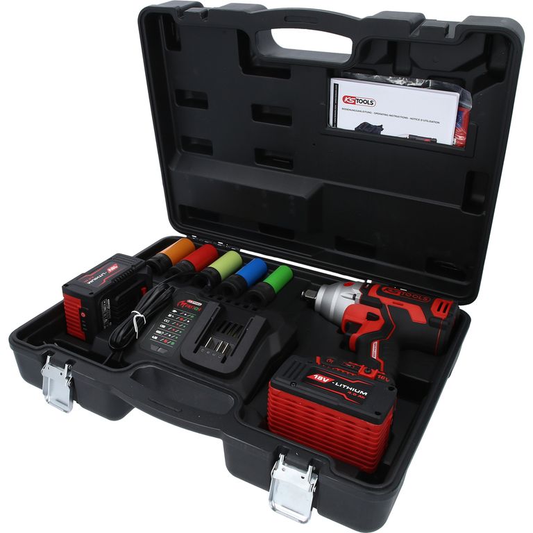 e-MONSTER 1/2" 18V Brushless-Akku-Schlagschrauber-Satz