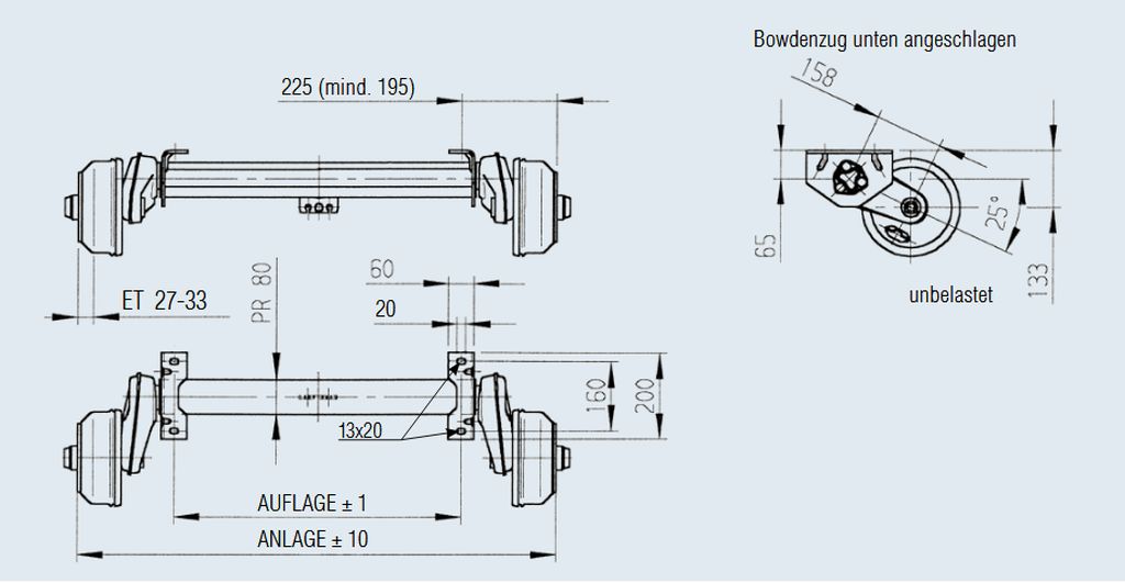 GFA 1000kg, A:   800mm, C: 1250mm
