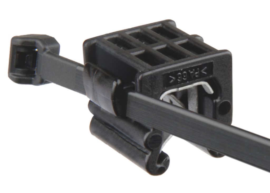 Edge Clips 3.0 - 6.0 mm, schwarz, Kabelb. 4.8mmx200mm